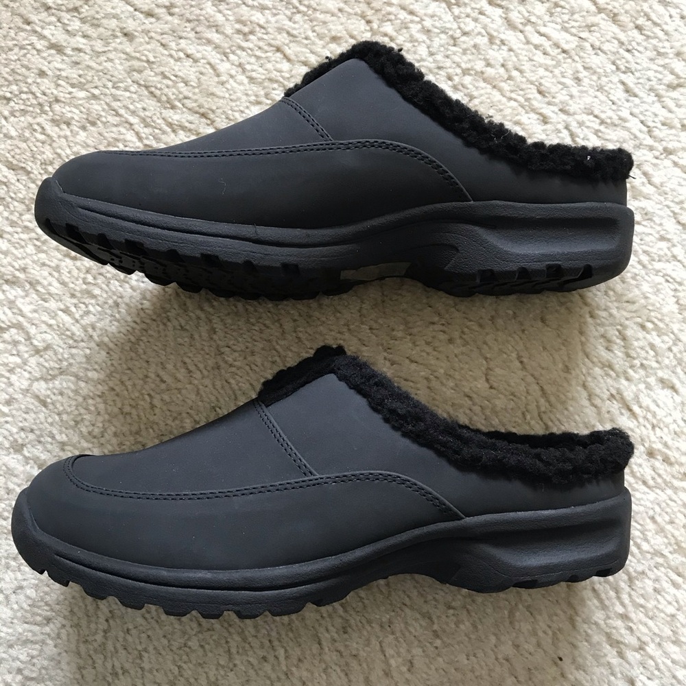 ComfortView Harlyn Black Mules Clogs Shoes